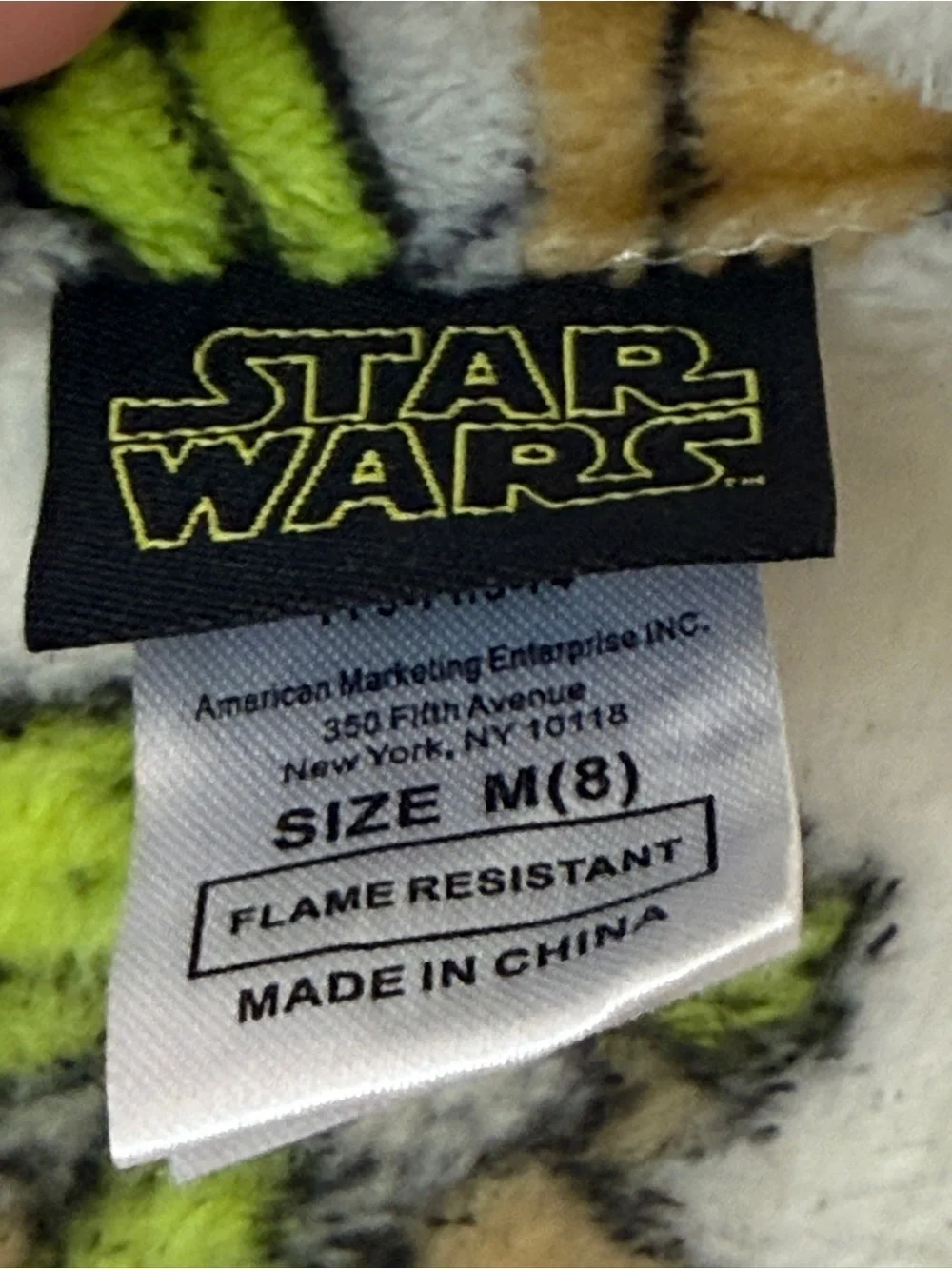 Star Wars Kids Plush Robe with Green Grogu Print - White